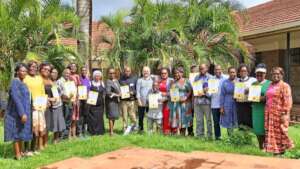 Teachers with training completion certificates