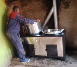 New kitchen stove installation at Thinu Sp. Sch