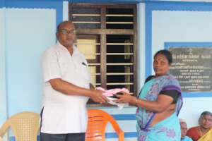 Distribution of sparingly used cloths to the poor