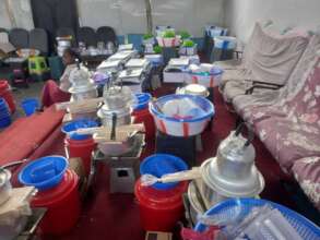 partial picture of items distributed to  Affected
