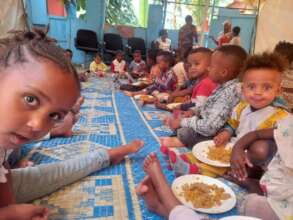 partial picture of  vulnerable children sheltered