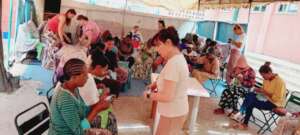partial photo  of project   beneficiaries