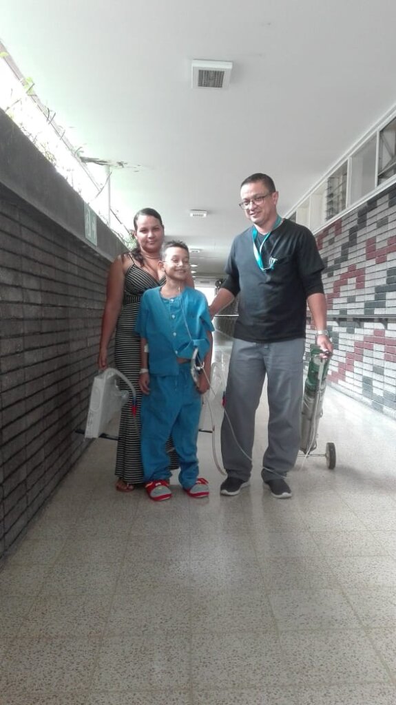 Parents visit after a Fontan procedure