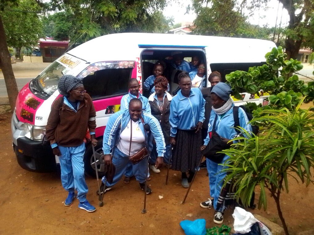 MWDG team arrive for volleyball tournament