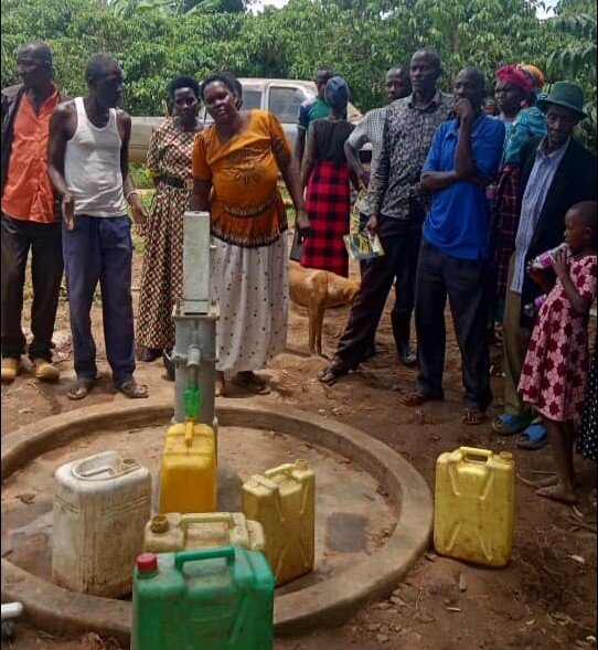New borehole in use for the first time