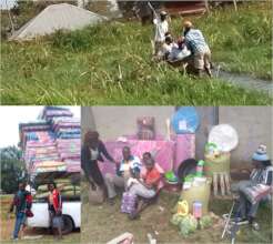Providing relief supplies after floods in Migori
