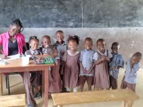 Children at our nursery school in Kenya.