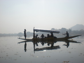 Gliding across Dal Lake (Srinagar)