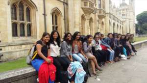 Chilling in Cambridge after our show!