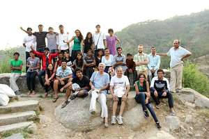 All the interns in Himachal at Sambhaavnaa