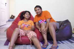 Chilling in the Kranti home...