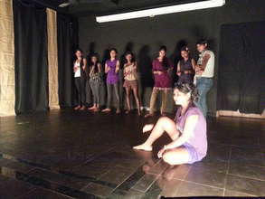 Final rehearsal on stage!