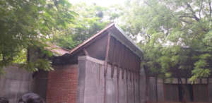 Learning about the Dalit village's "inverted roof"