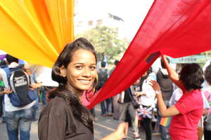 Sheetal at queer pride.