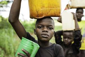 Fetching water while fleeing Joseph Kony's LRA