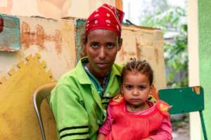 Tirungo, 27 and her daughter