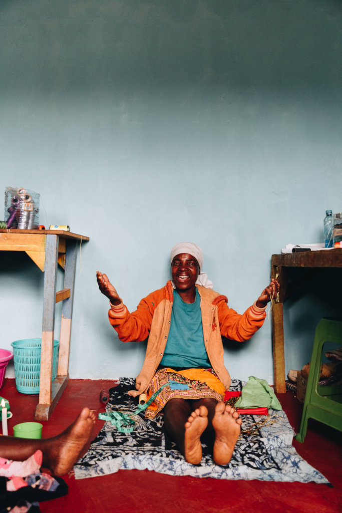 Fanice working in our workshop in Nairobi
