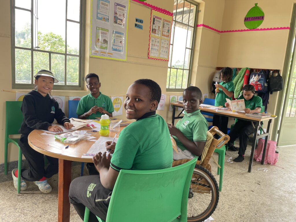 Smiles show the joy of being back at School