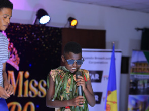 Sylvia performing her poem