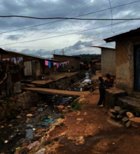 Namuwongo slum where we have outreach clinics.