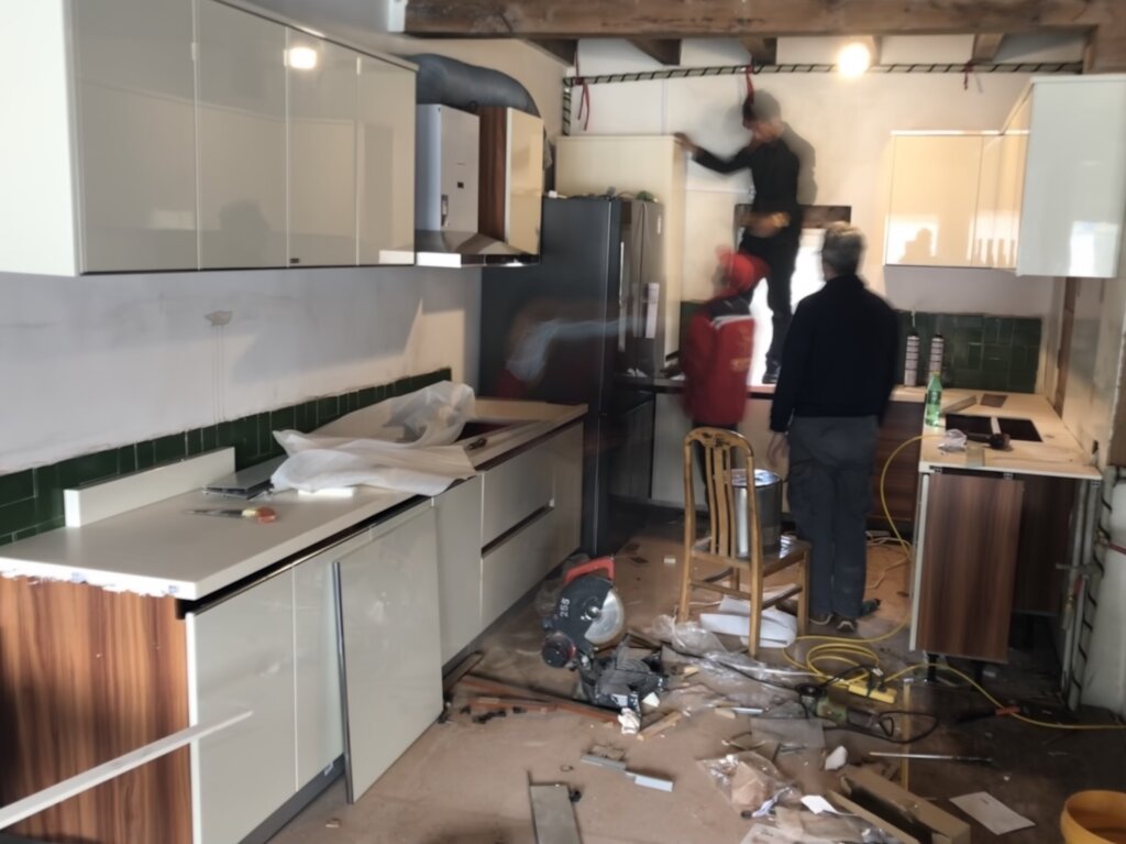 Building the kitchen