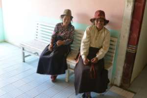 Two patients in the waiting room