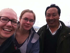 Me, Mathilde and Phuntsok
