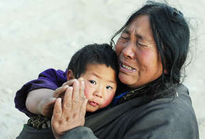 Mother and Child. (credit AFP; Frederic Brown)