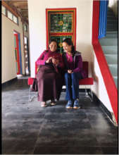 Iana Weingrad and Clinic Assistant Mgr. Achi