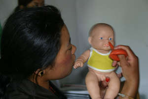 Drogha with CHW training