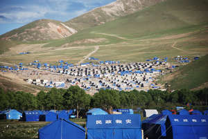 One of 20 refugee tent cities