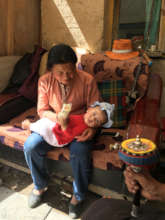 Dr. So Drogha with her new daughter