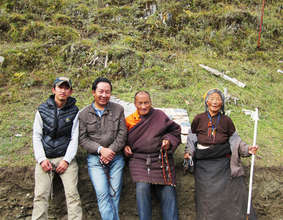 David, Phuntsok, patient and Rijie elder