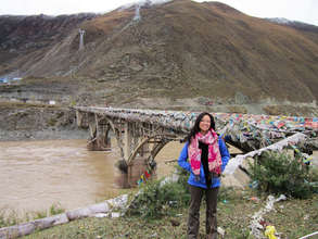 Me, at one of the bridges over the Yangtse