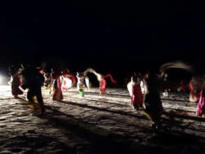Night Dancing at the Orphanage Basketball Court