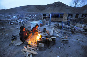 cooking amidst the ruins