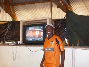 Chairman with TV donated for Income Generation