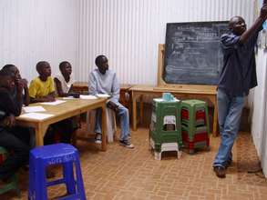 Art class in the new resource centre