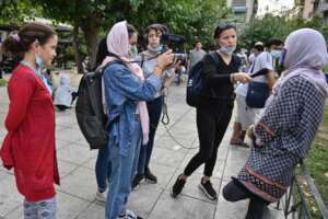 Global Girls conducting Refugee interviews