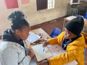 Reading Lessons at out recent holiday programme