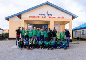 Volunteers & staff team Trauma Centre Opening