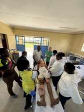 Londiani hospital staff receiving training in ATLS