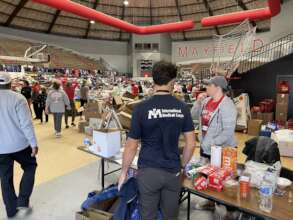 Our team assesses needs following the tornadoes