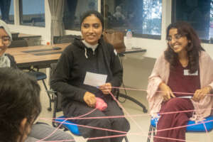 Scholars engaging in the HumanKind activities.