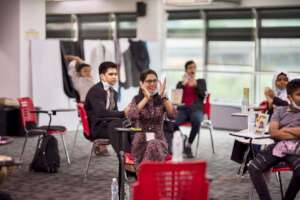 Nija at a Teach for Malaysia Event