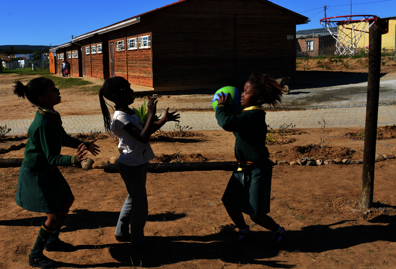 South African Mini Netball Court for Grade K Girls