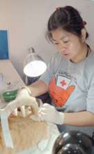 Vet Rini preparing surgery for Mr.Dah