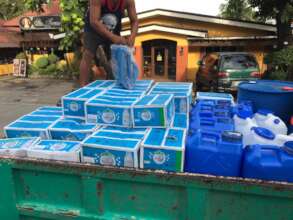25 Water Packs to support Relief for Moalboal