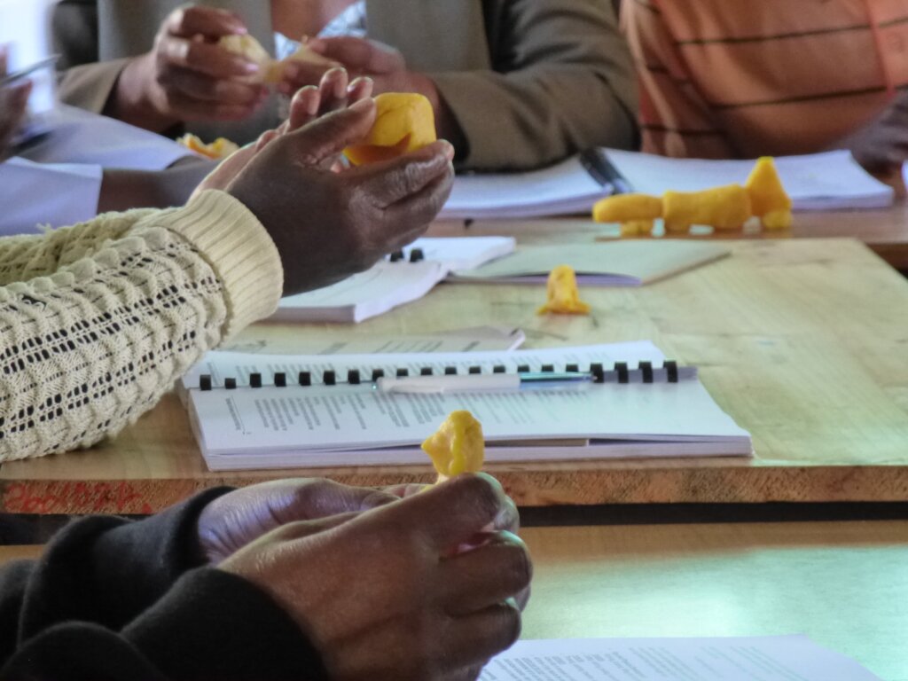 Parenting training - play dough is for all ages