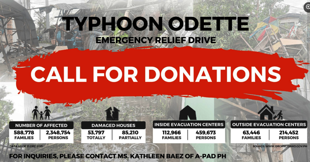 The victim of Typhoon Rai(PH) still need our help